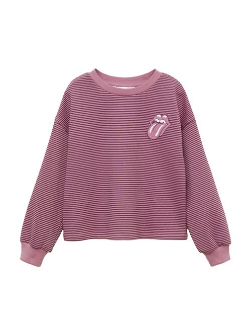 MANGO KIDS Sweatshirt  aubergine / eosin / hvid