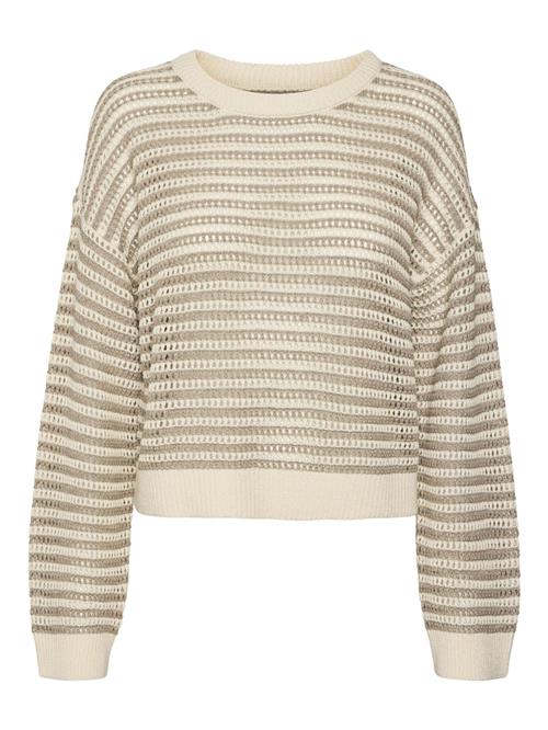 VERO MODA Pullover 'VMNew Madera'  beige / mørkebeige