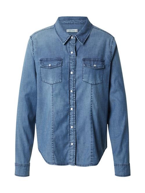 Se GUESS Bluse 'Kendall'  blue denim ved About You