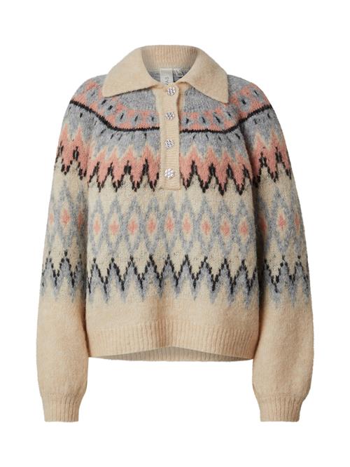 Se YAS Pullover 'YASSHIMA'  creme / opal / gammelrosa / sort ved About You