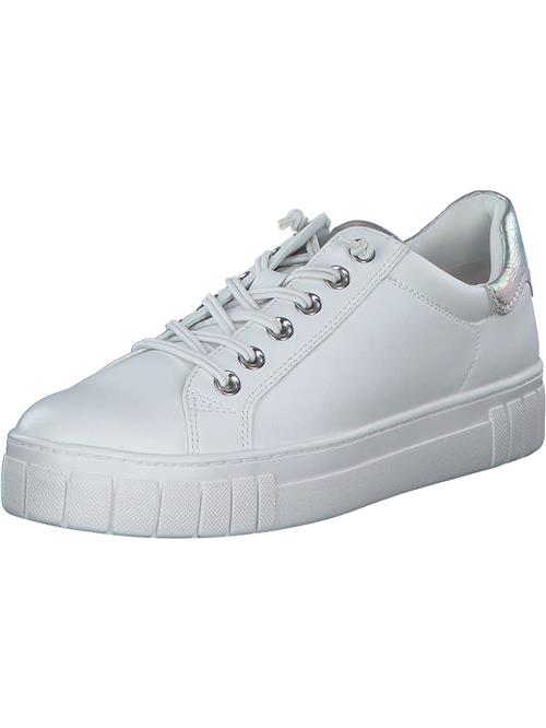 MARCO TOZZI Sneaker low  sølv / hvid