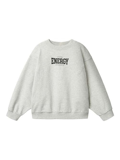 NAME IT Sweatshirt 'NKFBOIDA'  grå-meleret / sort