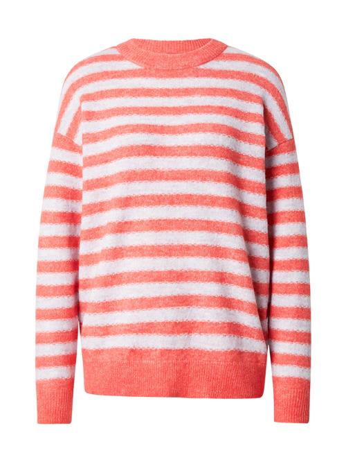 Se VERO MODA Pullover 'VMMARCIA'  lys rød / offwhite ved About You