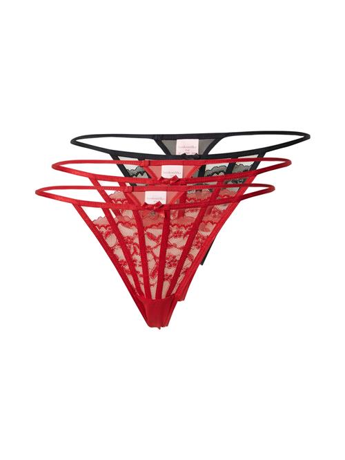 Hunkemöller String  rød / sort