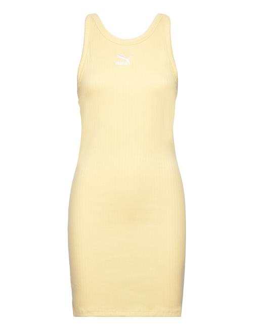 PUMA Classics Ribbed Sleeveless Dress PUMA Yellow