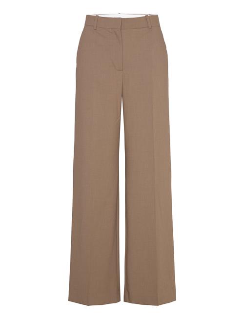 Mango Pleated Suit Trousers Mango Brown