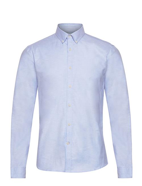 Lindbergh Oxford Superflex Shirt L/S Lindbergh Blue