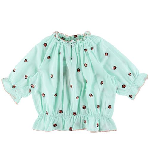 Stella McCartney Kids Bluse - MintgrÃ¸n m. MariehÃ¸ns