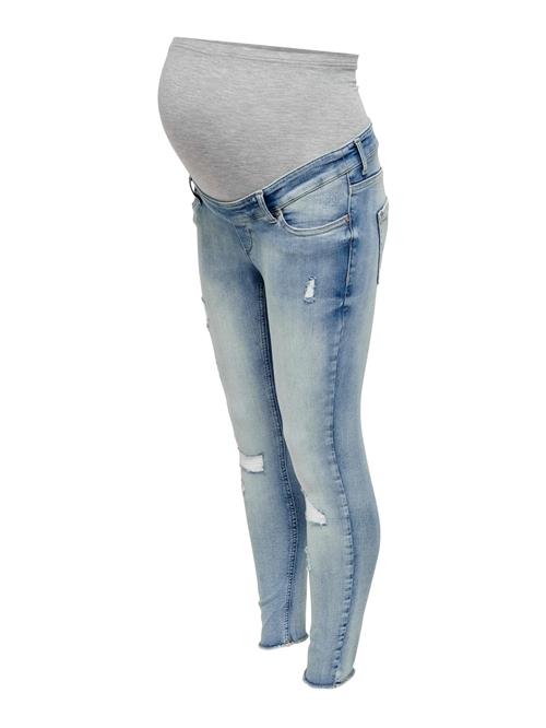 Only Maternity Jeans 'Onlblush'  blue denim / grå