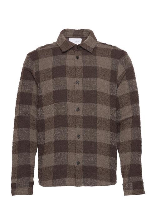 Hank Check Ls Shirt Les Deux Brown