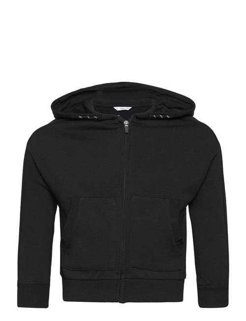 Mango Zipped Hoodie Mango Black