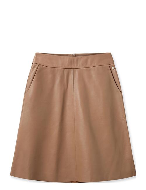 MOS MOSH Mmappiah Leather Skirt MOS MOSH Brown