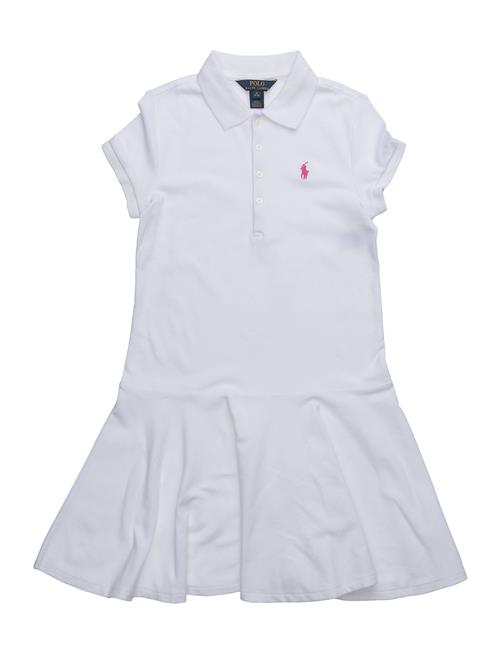 Ralph Lauren Kids Stretch Mesh Polo Dress Ralph Lauren Kids White