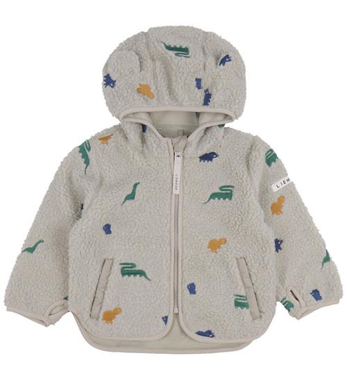 Liewood Fleecejakke m. Ãrer - Mara - Dinosaur/Mist Embroidery