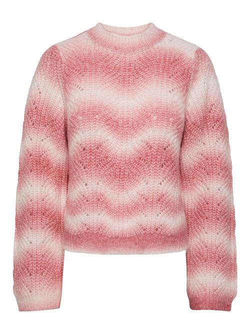 PIECES Pullover 'FNUG'  pink / hvid