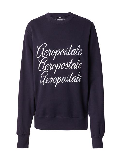 AÉROPOSTALE Sweatshirt  marin / hvid