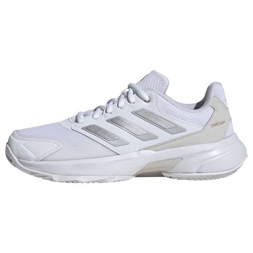 Se ADIDAS PERFORMANCE Sportssko 'Courtjam Control 3 Clay'  lysegrå / hvid ved About You