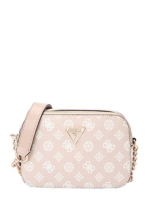 GUESS Skuldertaske 'NOELLE'  nude / hvid