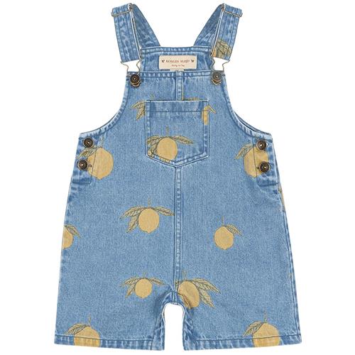 Konges Sløjd GOTS Magot Korte Cowboybukser Lemon Denim | Blå | 12 months