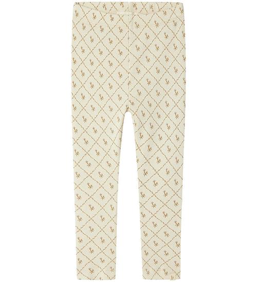 Lil Atelier Leggings - Rib - NmfGago - Turtledove