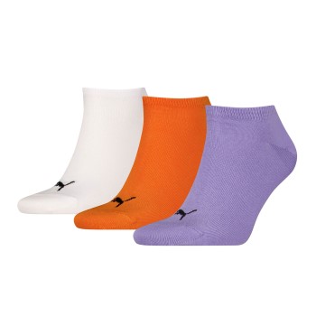 Puma Strømper 3P Sneaker Socks Hvid/Violet Str 35/38