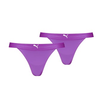 Puma Trusser 2P Tanga String Lilla polyamid Large Dame