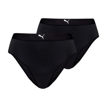 Puma Trusser 2P Women High Waist Brazilian Briefs Sort polyamid Small Dame