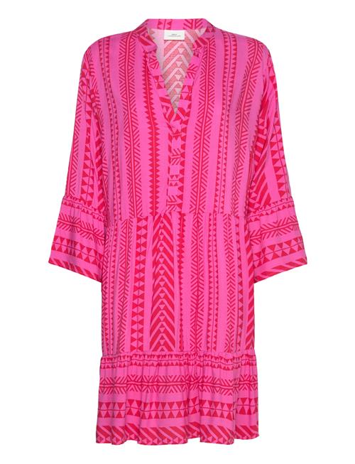 ONLY Carmakoma Carmarrakesh Life 3/4 Tunic Dress Aop ONLY Carmakoma Pink