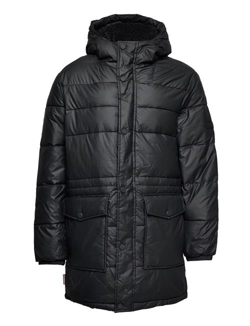 Hunter Mens Intrepid Long Puffer Hunter Black