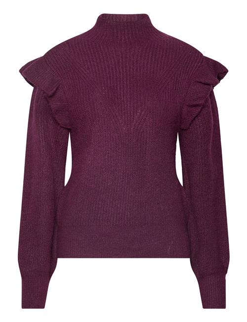 Vibooba Frill Pullover /B Vila Burgundy