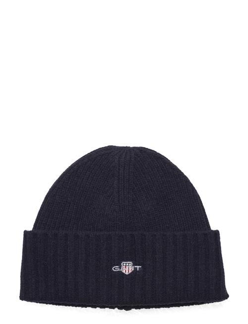 Se Shield Wool Beanie GANT Navy ved Booztlet