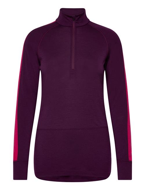 Icebreaker W Mer Z Knit 200 Ls Half Zip Icebreaker Purple