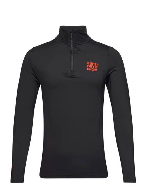 Superdry Sport Ski Base Layer Half Zip Top Superdry Sport Black