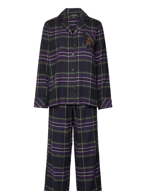 Lauren Ralph Lauren Homewear Lrl L/S Notch Collar Long Pant Pj Set Lauren Ralph Lauren Homewear Black