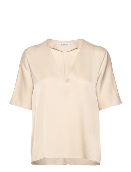 Yoli V-Neck Silk Blouse Ahlvar Gallery Cream