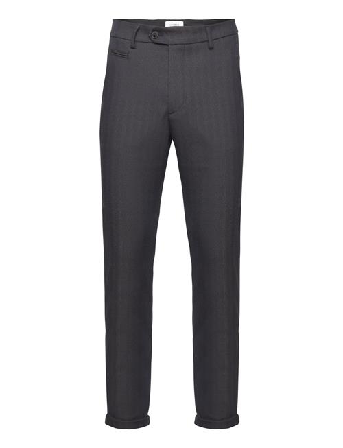 Como Herringb Suit Pants Les Deux Navy