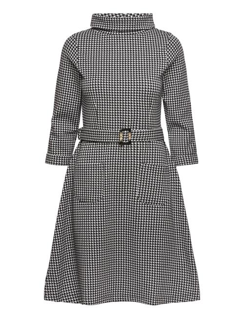 Jumperfabriken Kim Dress Houndstooth Jumperfabriken Black