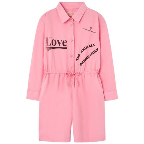 The Animals Observatory Squirrel Kid Short Jumpsuit Pink | Lyserød | 14 years