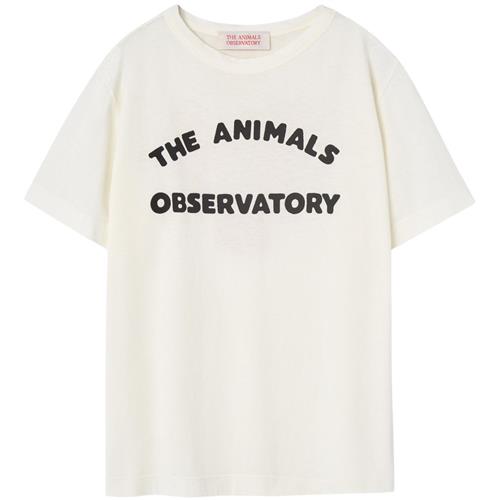 The Animals Observatory Big Rooster Kid T-shirt White Logo | Hvid | 8 years