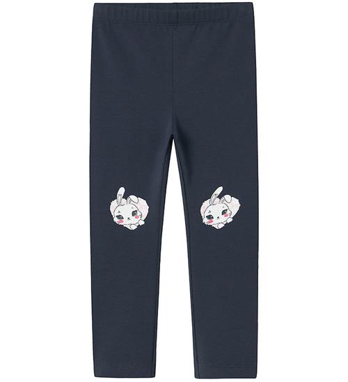 Name It Leggings - NmfVivian - Dark Sapphire/Bunny Head