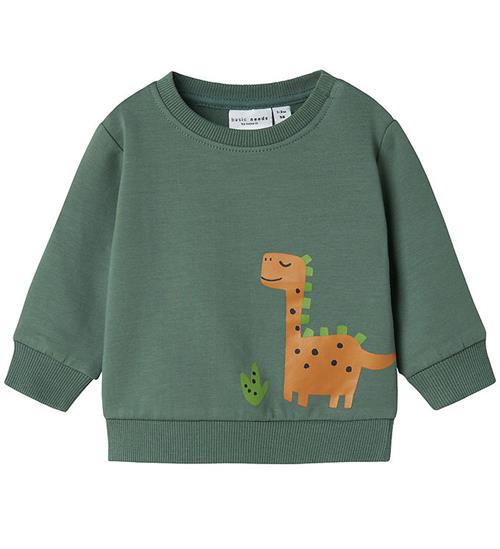 Se Name It Sweatshirt - NbmVonne - Dark Forest/Dinosaur ved KidsWorld