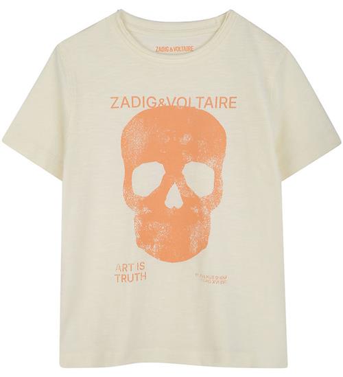 Zadig & Voltaire T-shirt - Offwhite m. Print