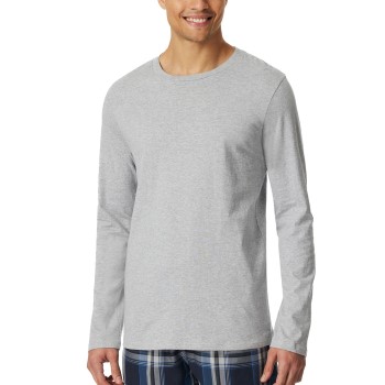 Schiesser Mix and Relax Long Sleeve Grå bomuld Large Herre