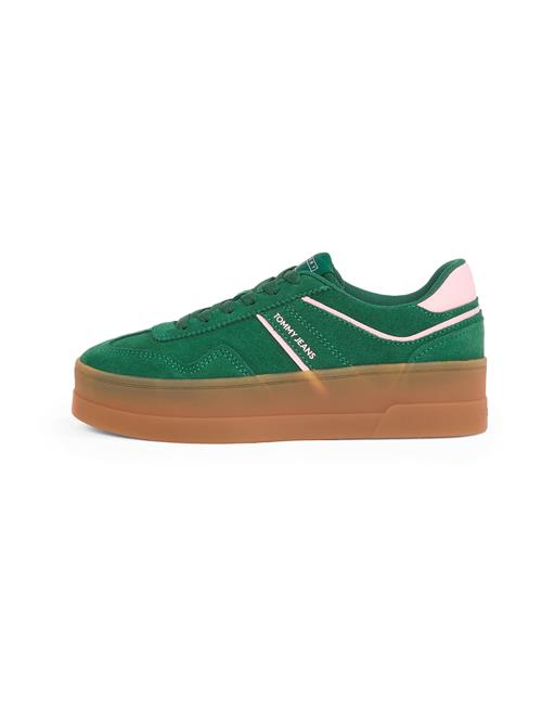 Tommy Jeans Sneaker low 'The Greenwich'  smaragd / lyserød