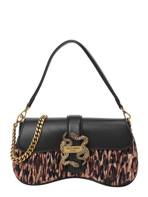 Just Cavalli Skuldertaske 'ICONIC SNAKES'  beige / sort