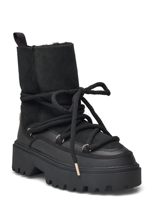 Tommy Hilfiger Real Shearling Lace-Up Snowboot Tommy Hilfiger Black