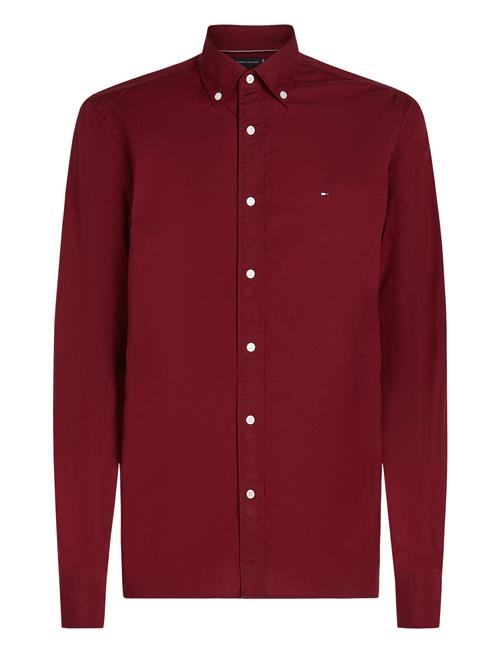 Tommy Hilfiger Flex Poplin Rf Shirt Tommy Hilfiger Burgundy