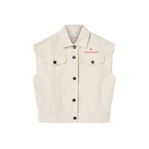 The Animals Observatory Hog Kid Vest Raw White | Hvid | 6 years