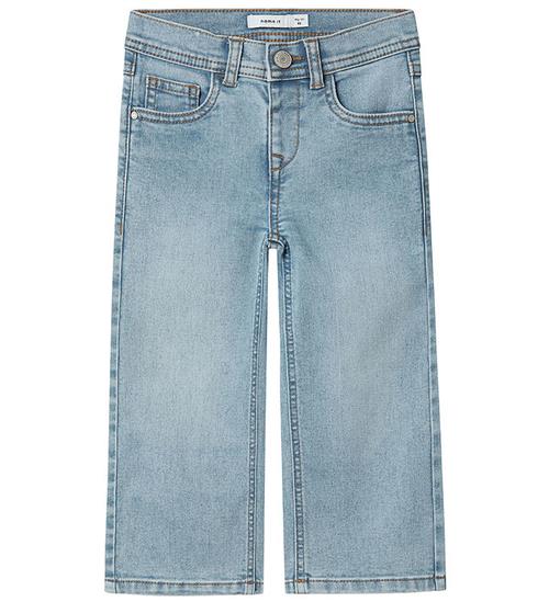 Se Name It Jeans - Wide - NmfRose - Light Blue Denim ved KidsWorld