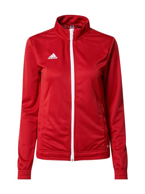 ADIDAS PERFORMANCE Sportssweatjakke 'Entrada 22'  mørkerød / hvid